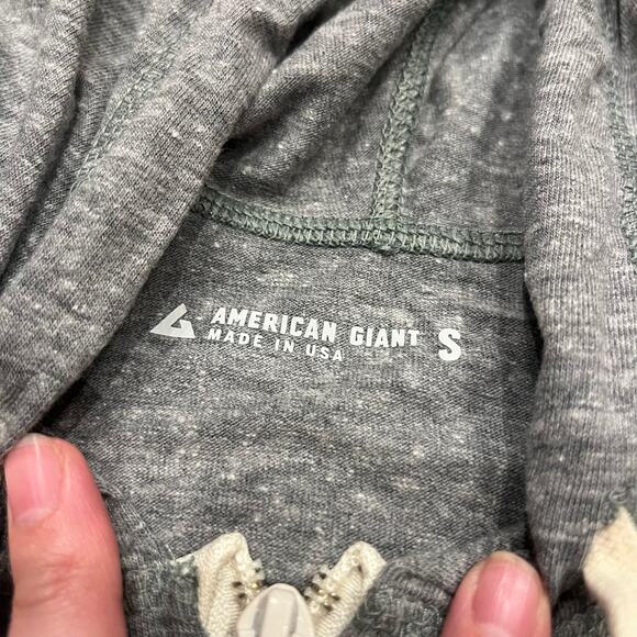 American Giant Women's Lightweight Full Zip Hoodie Sz S Gray Active Gym - Picture 3 of 6